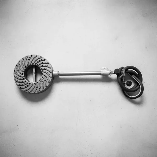 Queimador Alta Pressão Ferro Fundido 18cm + Registro