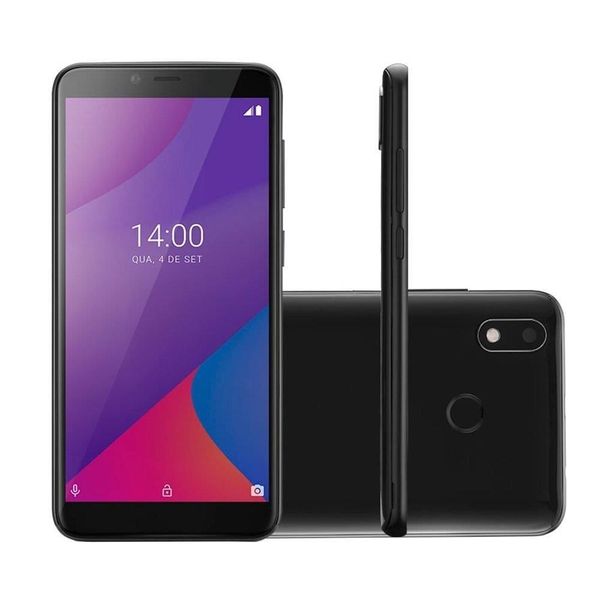Smartphone Multilaser G MAX P9107, Preto, Tela 6&quot;, 4G+Wi-Fi, Android 9.0, Câm Traseira 5MP+5MP e Frontal, 32GB, 1GB RAM