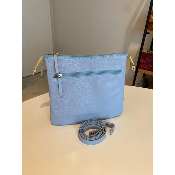 Bolsa Sara Dulpa Face - Azul/Manteiga