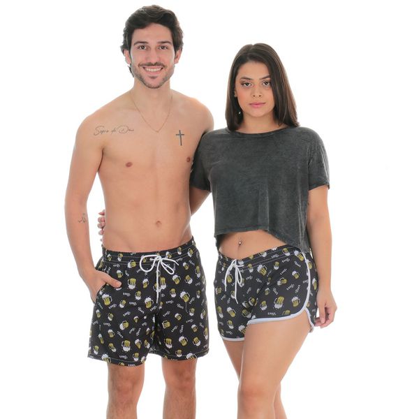 Short Praia Casal Mozão Cerveja Chopp