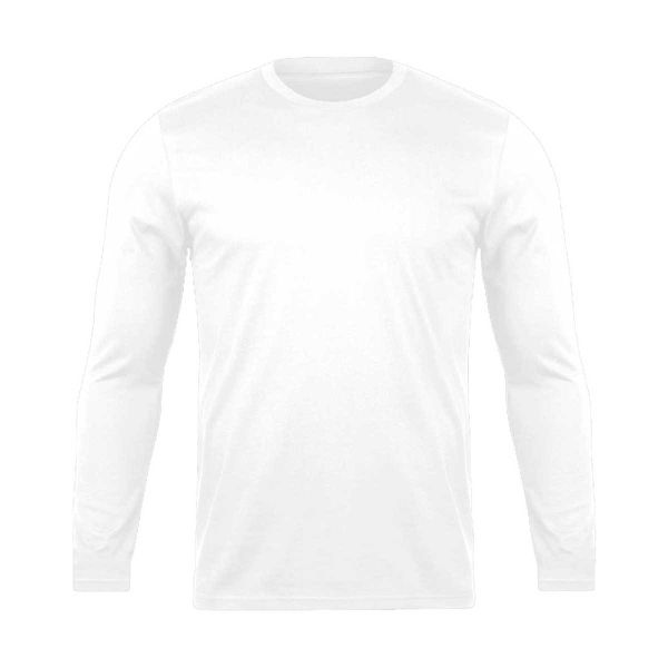 Camiseta Dryfit Manga Longa Básica Lisa Branca