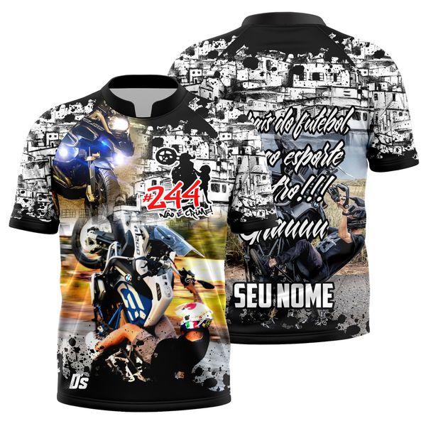 Camiseta Personalizada com seu nome 244 não é crime
