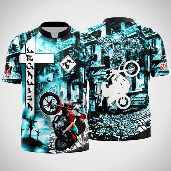 Camiseta Manga Curta Estampa Full Grau Legaliza