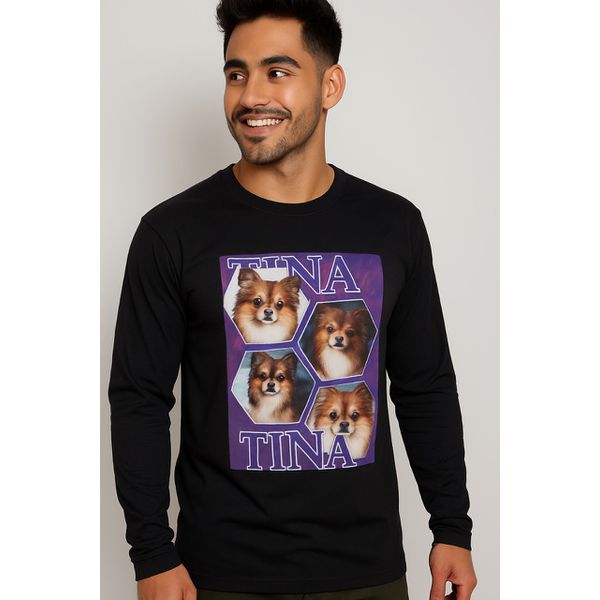 Camiseta personalizada com a foto do seu PET