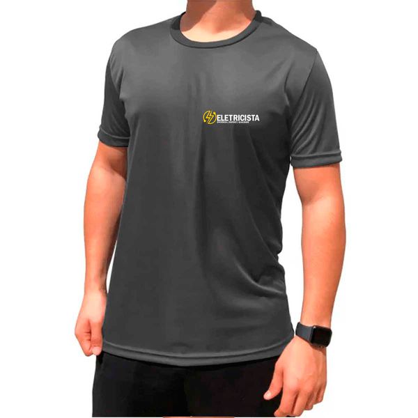 Camiseta Uniforme para Eletricista Cinza