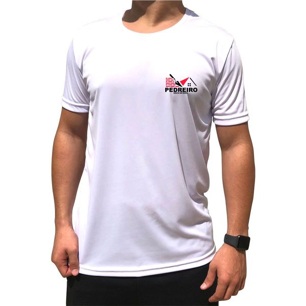 Camiseta Uniforme para Pedreiro Branca