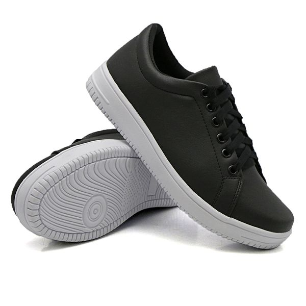 Tênis Casual Branco Siena Dk Shoes Preto
