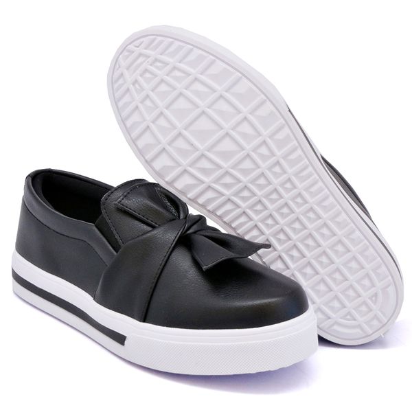 Tenis slip on feminino com laço discount