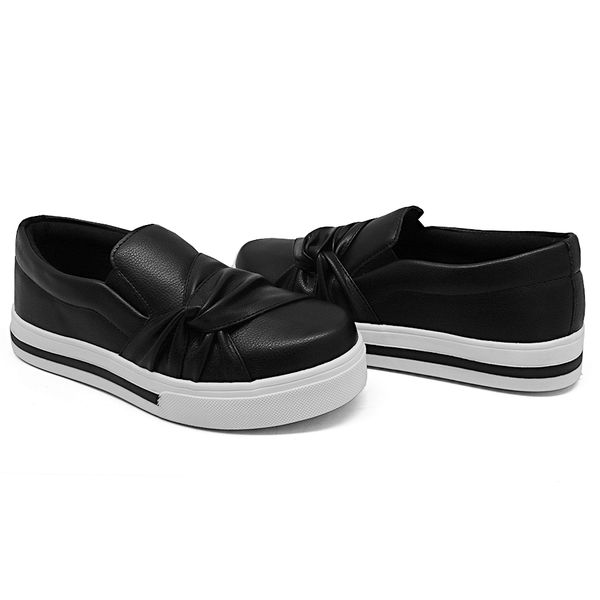 Tênis slip on nozinho preto sales