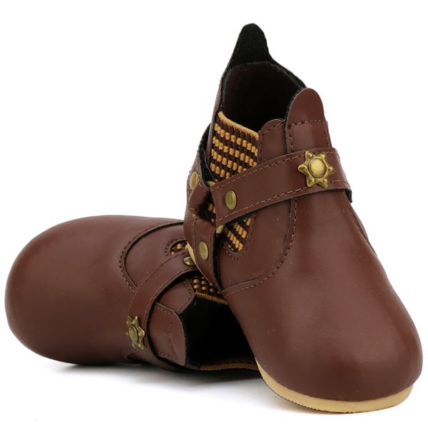 Bota Com Cabresto Infantil-Marrom - DM STOREE