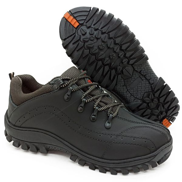 Tenis Couro Letonia-Preto - DM STOREE