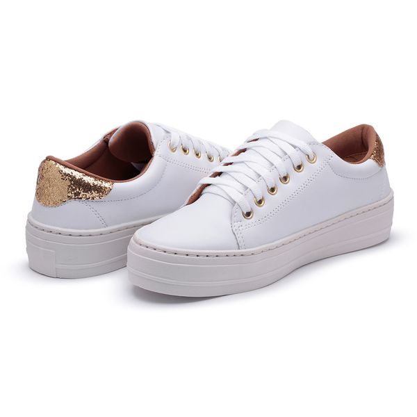 T nis Feminino Star Branco Detalhe Estrela DM STOREE