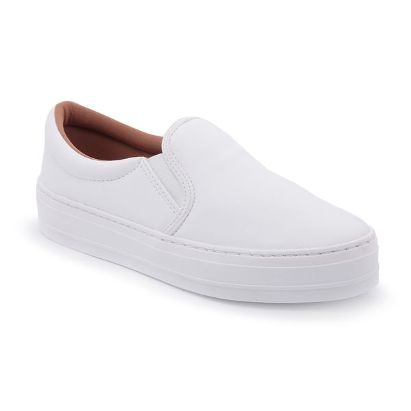 Tênis Casual Feminino Slip Branco - DM STOREE