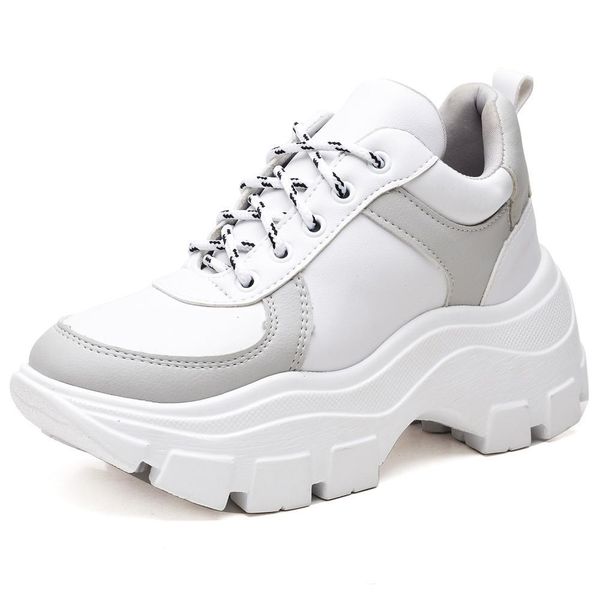 Tenis chunky branco shop e cinza