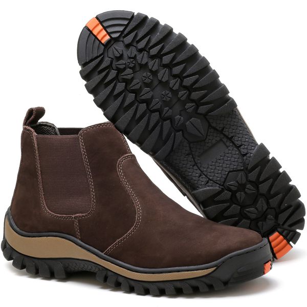 Bota Masculina Minas Gerais Couro Café - DM STOREE