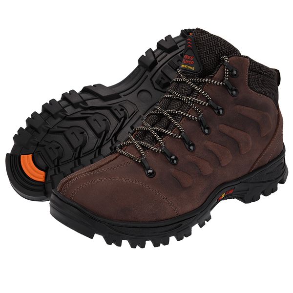 Bota Masculina Everest Couro Café - DM STOREE