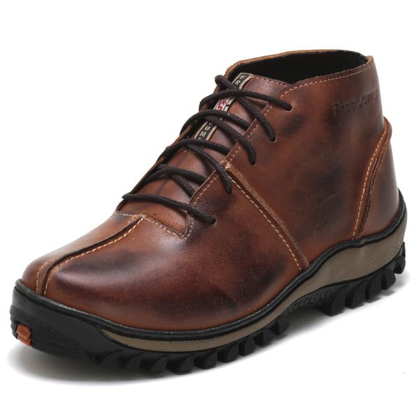 Bota Masculina Brasil Couro Taupy