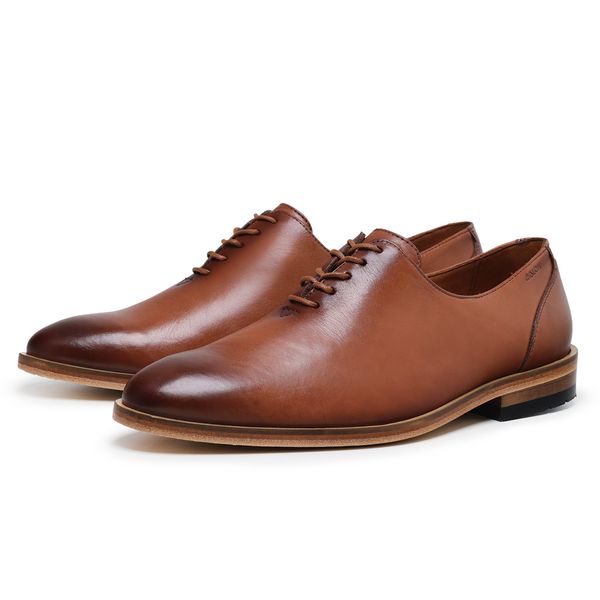 Sapato Norman - Couro Legitimo Caramelo - DM STOREE