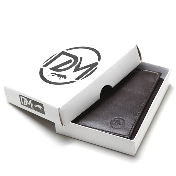 Carteira Masculina De Couro Legitimo Slim 