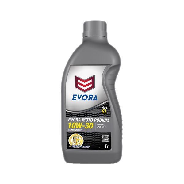 OLEO 10W-30 EVORA MOTO PODIUM 4T SEMISSINTETICO API SL JASO MA2 (1 LT)
