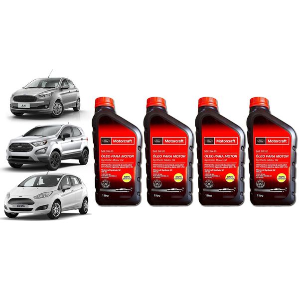Kit Troca de Óleo 5W20 Motorcraft