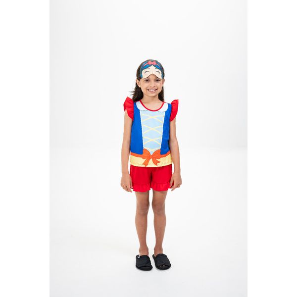 Baby Doll Infantil de Princesa em Malha Suede