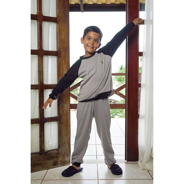 Pijama Infantil Masculino em Moletinho