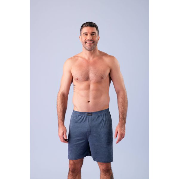 Samba Canção Masculino em Liganete Estampada