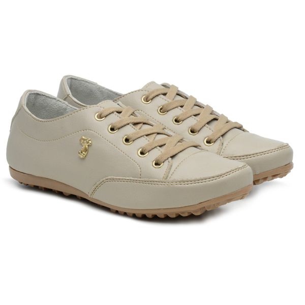 Tênis Feminino Casual Conforto 33 ao 42 - 202 Bege