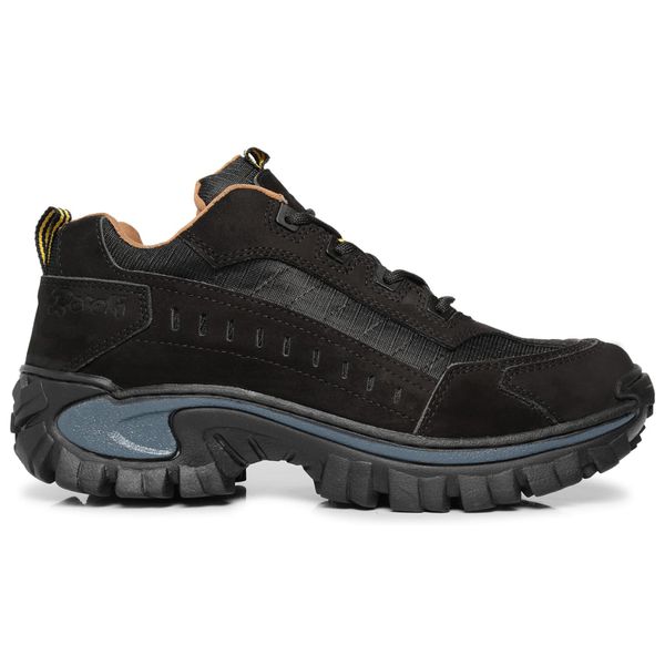 tenis adventure masculino couro Palmilha Gel Olympus Preto
