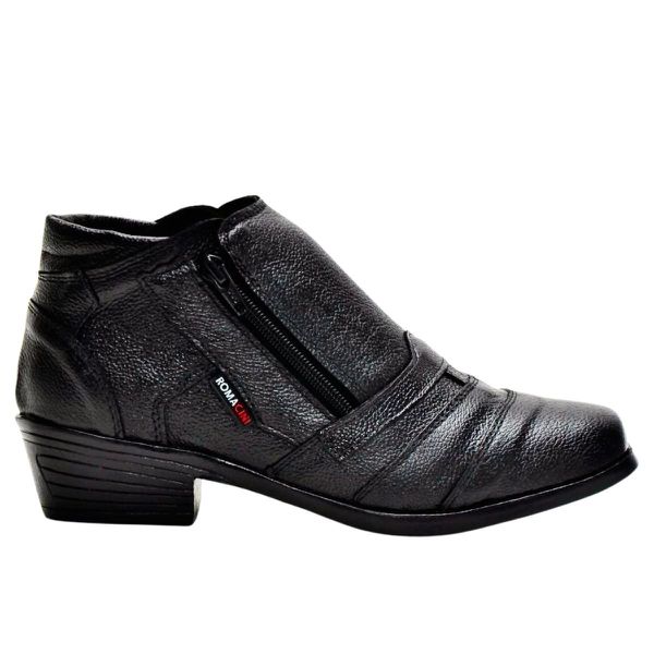 Bota Social Masculino Em Couro Para Trabalho RC Preto