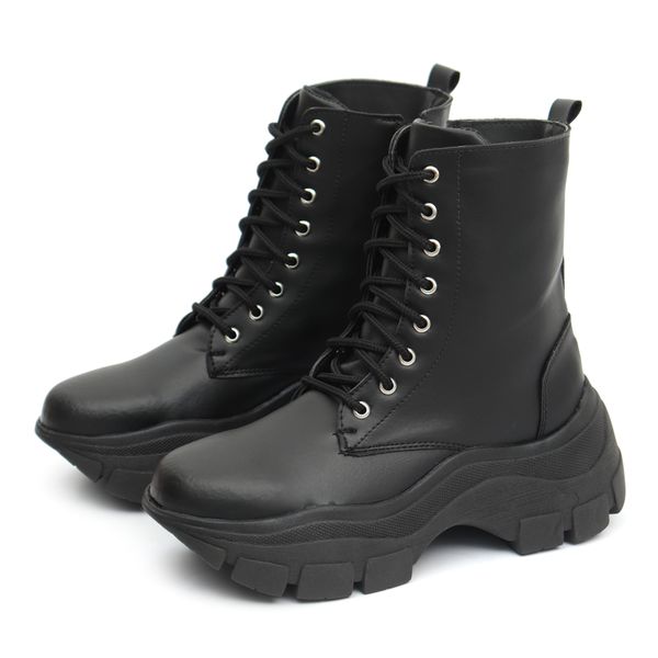 Bota coturno shop alta