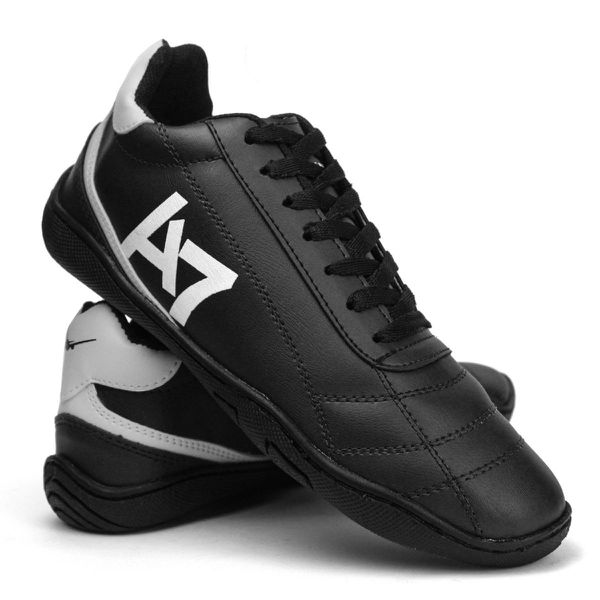 Chuteira Futsal Profissional Tamanho Grande 33 Ao 48 Preta Preto