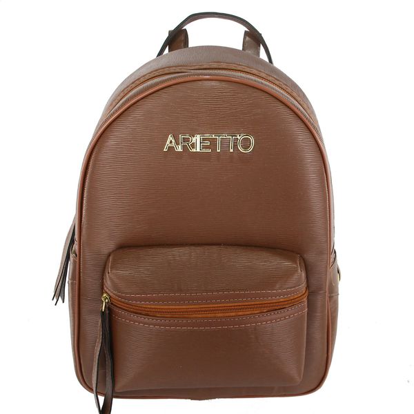 Bolsa Mochila De Costas Arietto Caramelo
