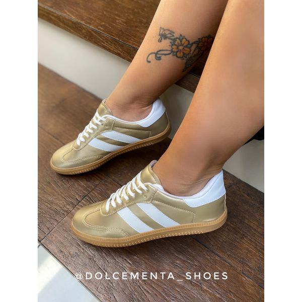 Tênis Daniela {Dourado} - Dolce & Menta