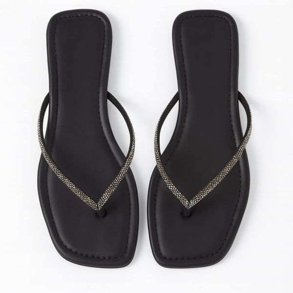 Rasteira Preta Monique - Dolce & Menta