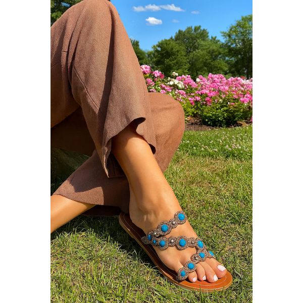 Rasteira Lia Marrom - Dolce & Menta
