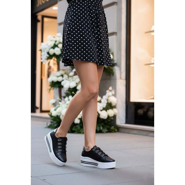 Tênis Flatform Lumi {Preto} - Dolce & Menta