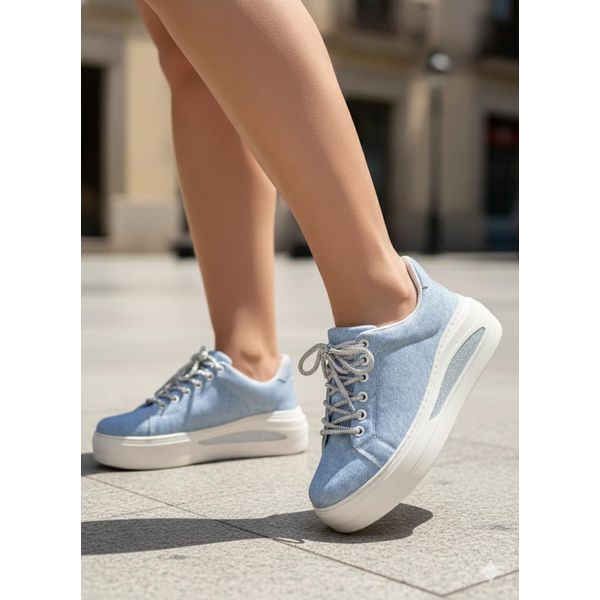 Tênis Flatform Jeans Milla - Dolce & Menta