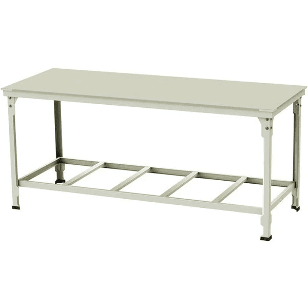 Mesa Tampo Inox 150 X 70 CM Prateleira Gradeada - MR