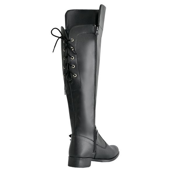 Bota Over The knee Dona Beja Cano Alto Preta Torrenezzi