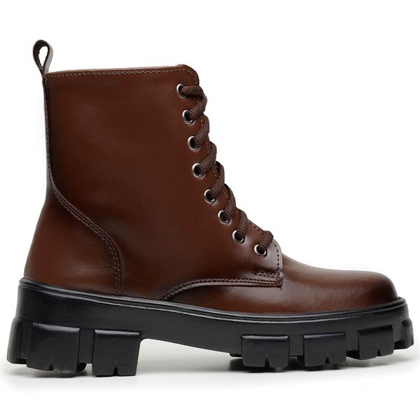 Bota Coturno Feminino Cano Alto Dona Beja Capuccino Torrenezzi