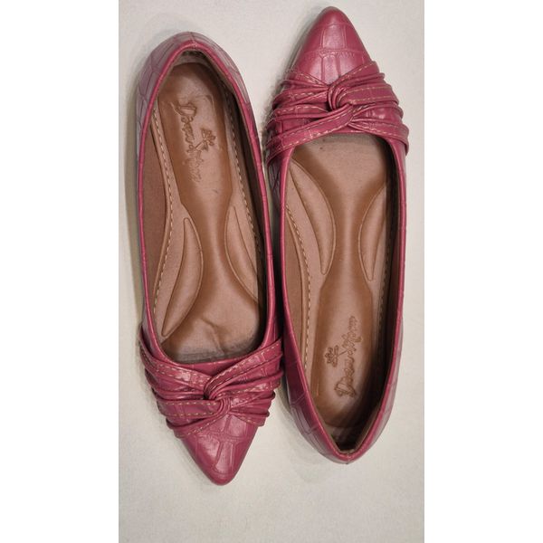 Sapatilha Rosa Nó Entrelaça