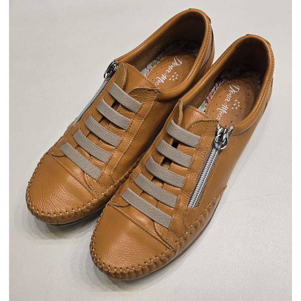 Sapatenis Amarelo Deserto Elástico e Zíper 