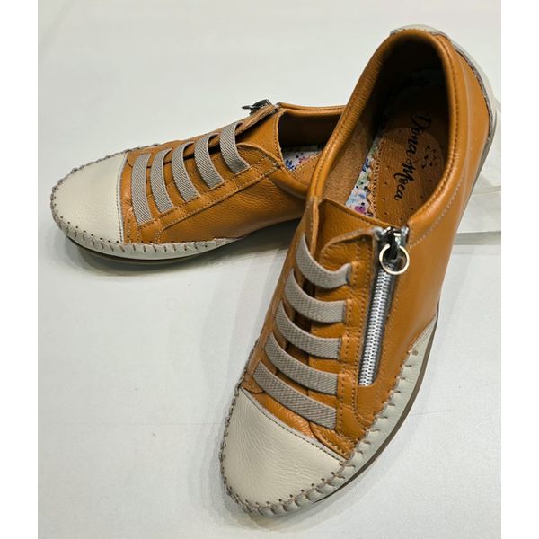 Sapatenis Amarelo Deserto Off White Elástico e Zíper Copia