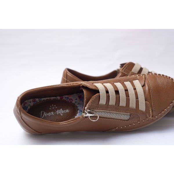 Sapatenis Feminino Caramelo Fly Ziper