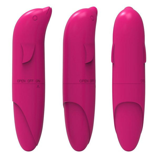 Vibrador Liso Ponto G Golfinho - Pink