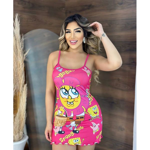 Camisola Slim - Bob Esponja (PINK)