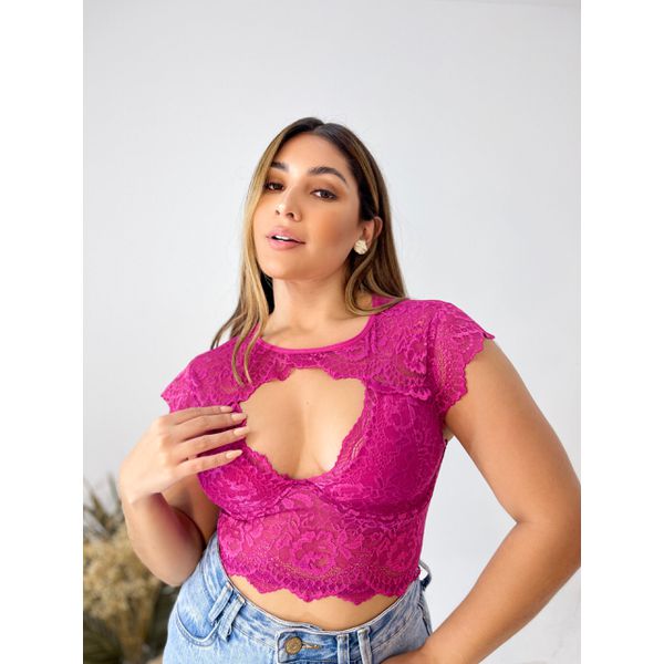 Cropped Dakota - Fúcsia