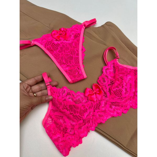 Conjunto Aurora - Rosa Neon